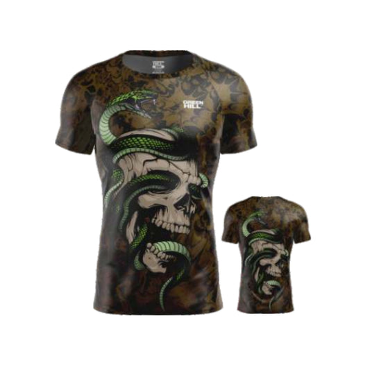 MRS-10497 - MMA Rash Guard Skull