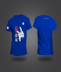 T-SHIRT JUDO PLAVA